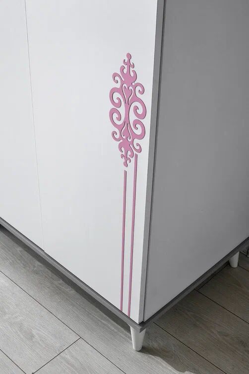 Gitar Gelincik 3 Kapılı Dolap