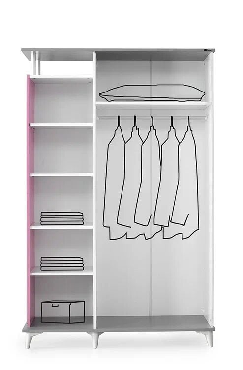 Gitar Gelincik 3 Kapılı Dolap Sedir Karyola Genç Odası Takımı