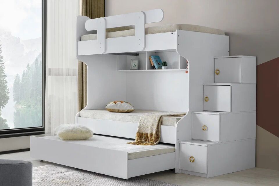 Gitar Venedik 3 Kapılı Dolap Ranzalı Genç Odası Takımı