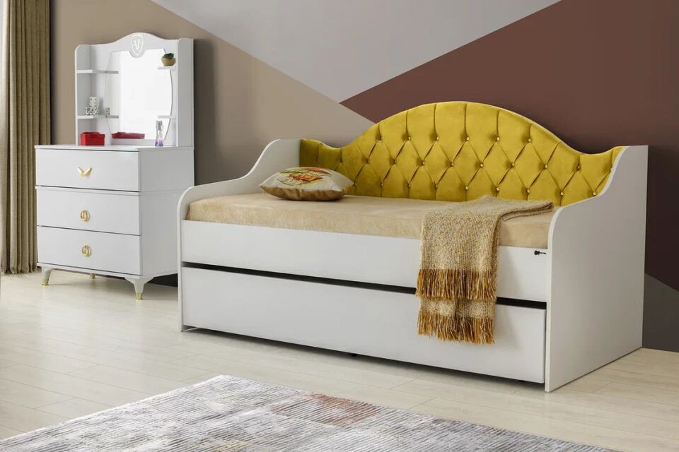 Gitar Venedik 3 Kapılı Dolap Sedir Karyola Genç Odası Takımı