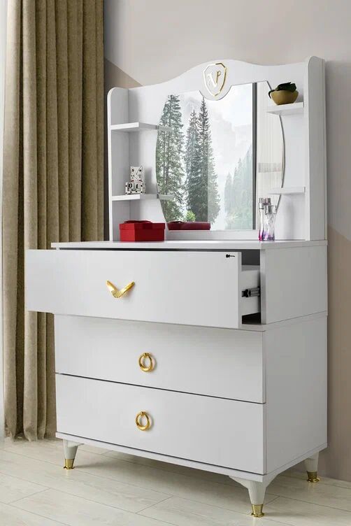 Gitar Venedik 3 Kapılı Dolap Sedir Karyola Genç Odası Takımı