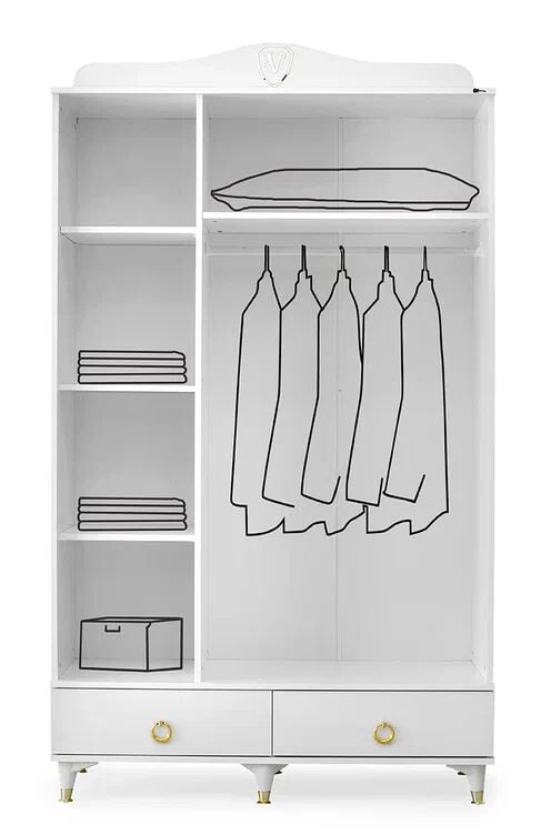 Gitar Venedik 3 Kapılı Dolap Sedir Karyola Genç Odası Takımı