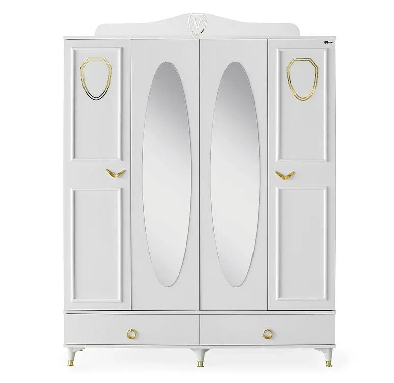 Gitar Venedik 4 Kapılı Dolap