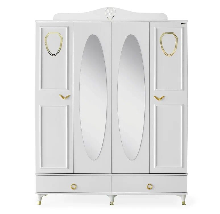 Gitar Venedik 4 Kapılı Dolap