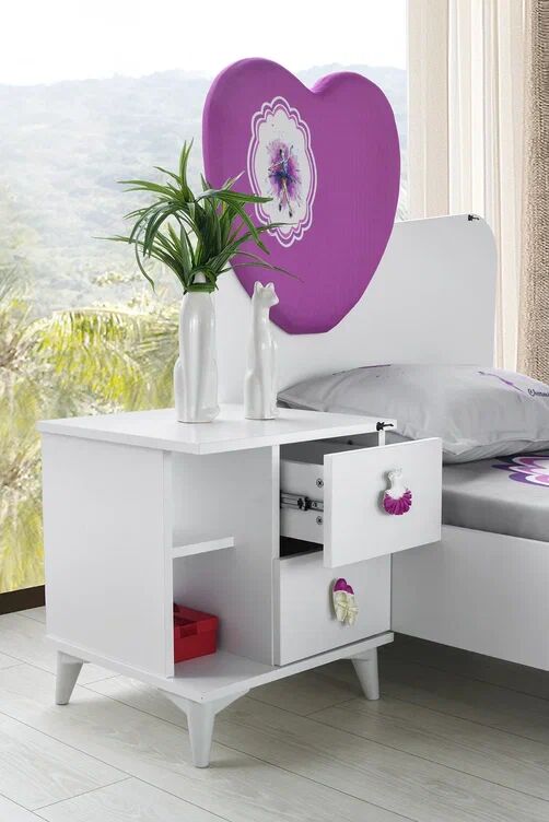 Gitar Balerin 3 Kapılı Dolap Karyola Genç Odası Takımı