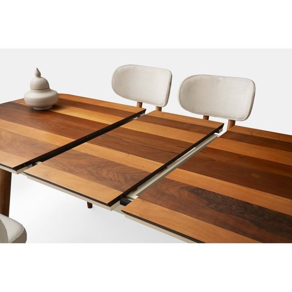 Mobilgen 4 Adet Masal Sandalye 170+35 Açılabilir Çınar Masa Takımı