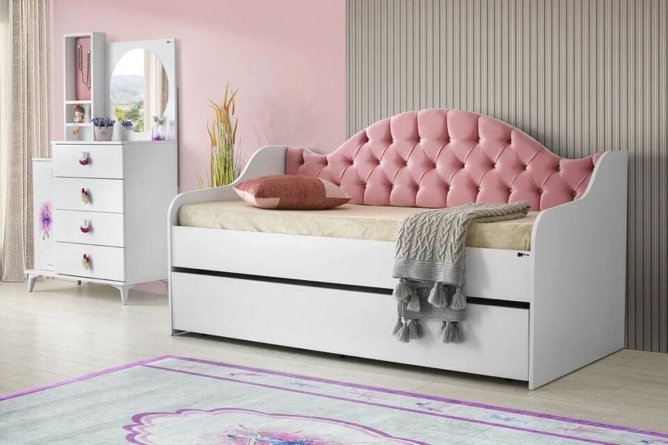 Gitar Balerin 3 Kapılı Dolap Sedir Karyola Genç Odası Takımı