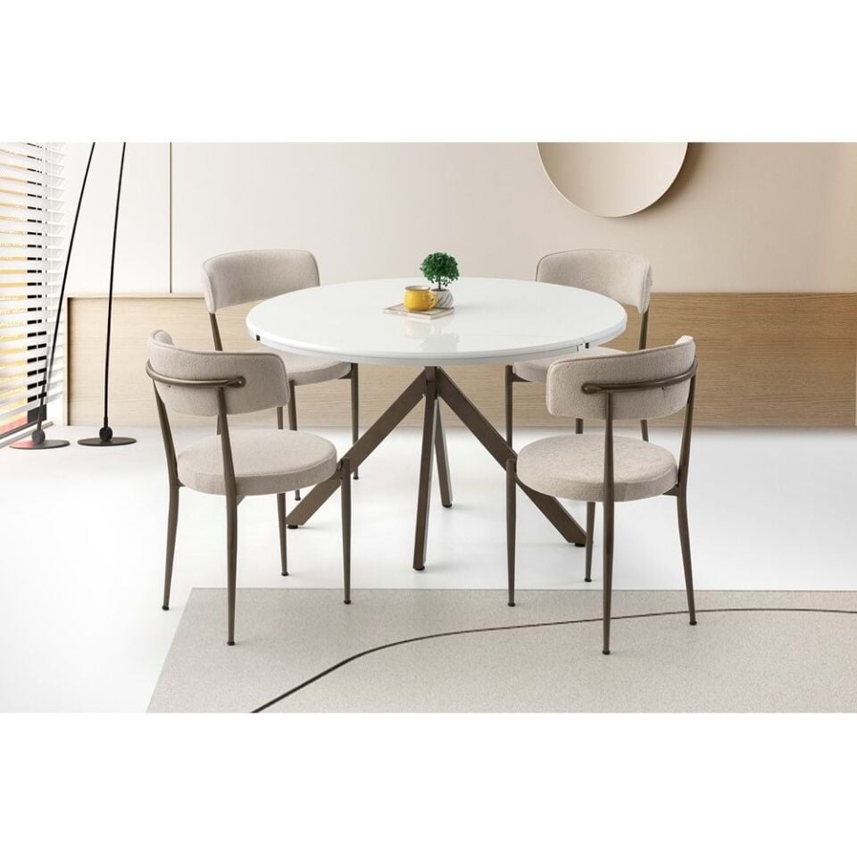 Mobilgen (Sadece Masa) Beyaz Pegasus 70+50 Açılabilir Masa