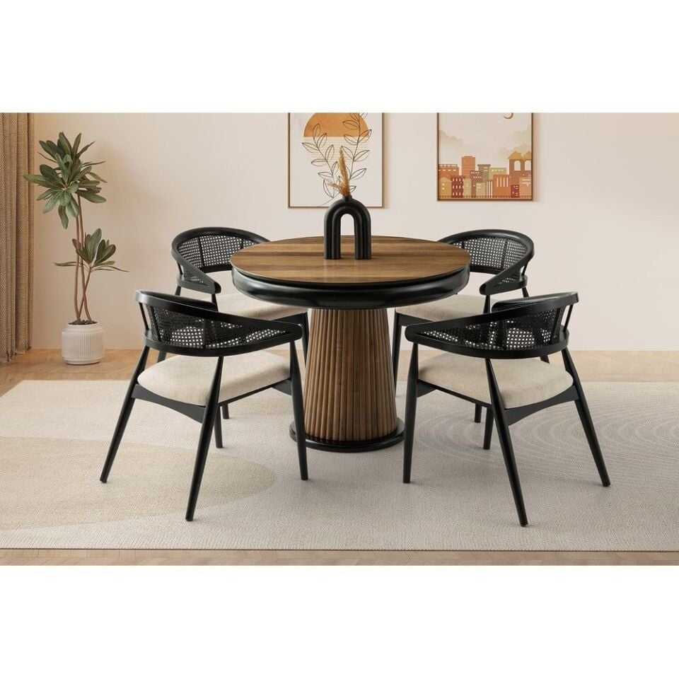 Mobilgen (Sadece Masa) Ceviz Palermo 100+30 Açılabilir Masa