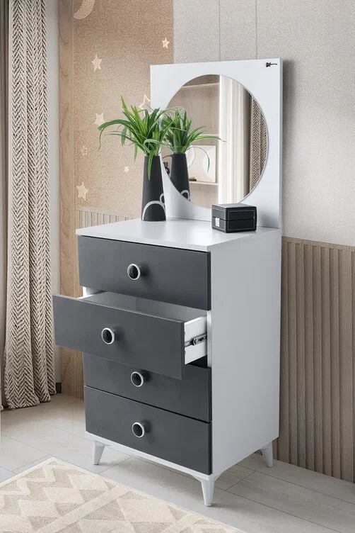 Gitar MLO 3 Kapılı Dolap Çatılı Sedir Karyola Çocuk Odası Takımı