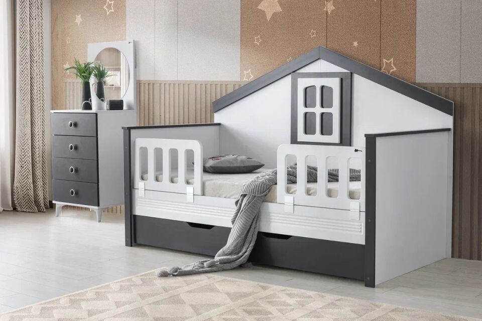 Gitar MLO Çatılı Sedir Karyola