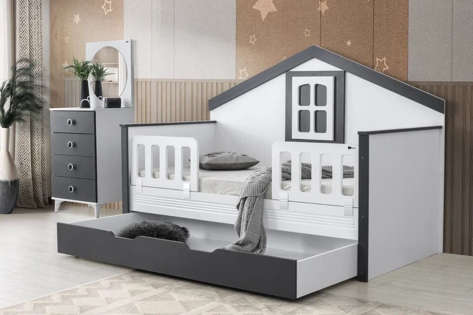 Gitar MLO Çatılı Sedir Karyola