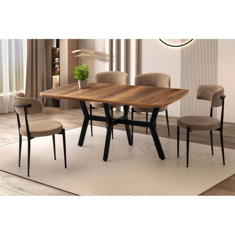 Barok Ceviz (Sadece Masa) Mobilgen Adel Masa