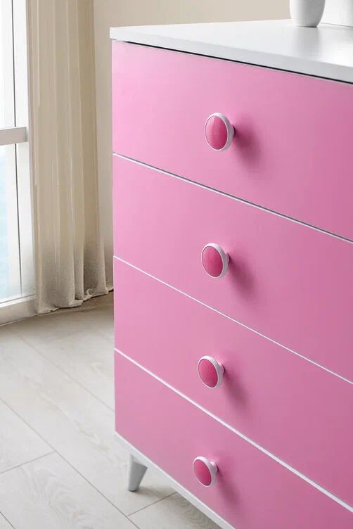 Gitar Beyaz - Pembe MLO Şifonyer