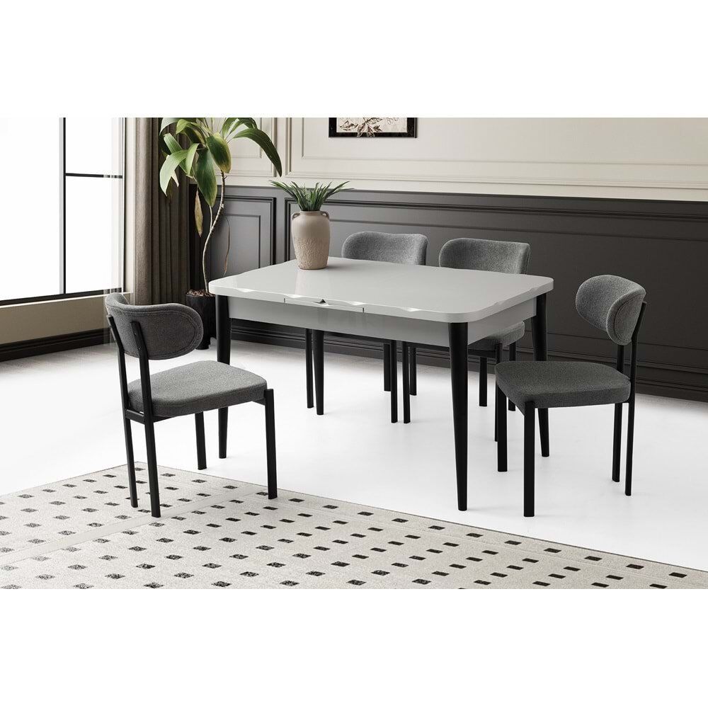 Mobilgen (Sadece Masa) Açık Gri 130+37 Kelebek Kütük HG Açılabilir Masa