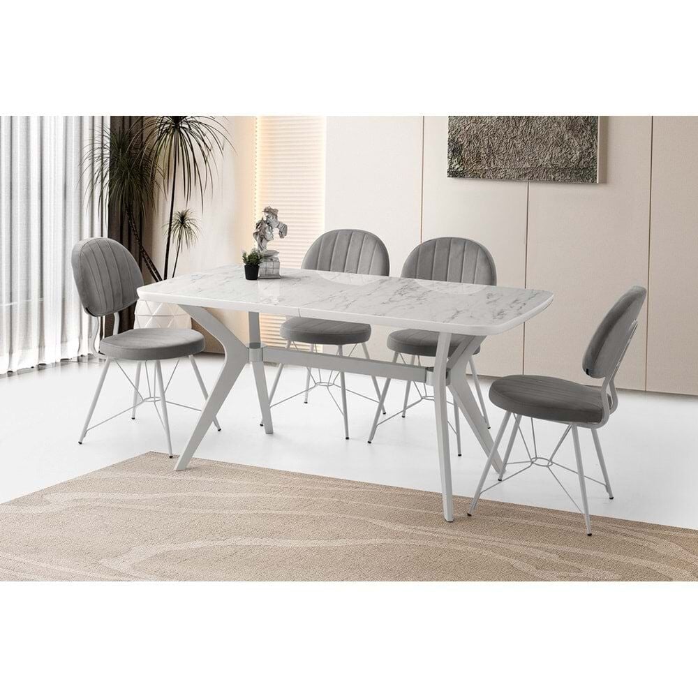 Mobilgen (Sadece Masa) Marmo 160+30 Anka HG Açılabilir Masa