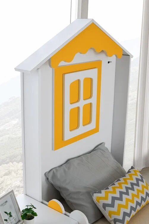 Gitar Sarı - Gri Mango Çatılı Karyola