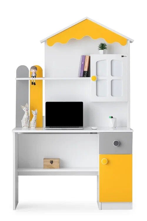 Gitar Sarı - Gri Mango Çalışma Masası