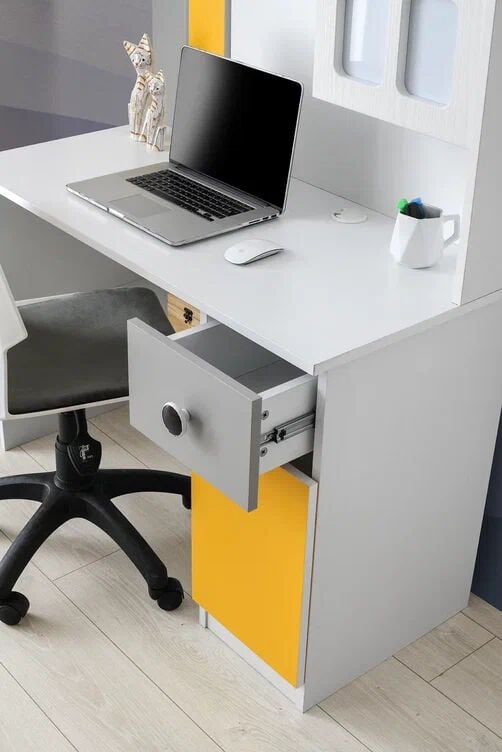 Gitar Sarı - Gri Mango Çalışma Masası