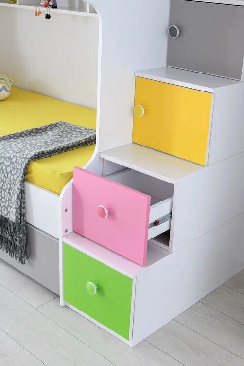 Gitar Mango 3 Kapılı Dolap Kaydıraklı Ranzalı Genç Odası Takımı