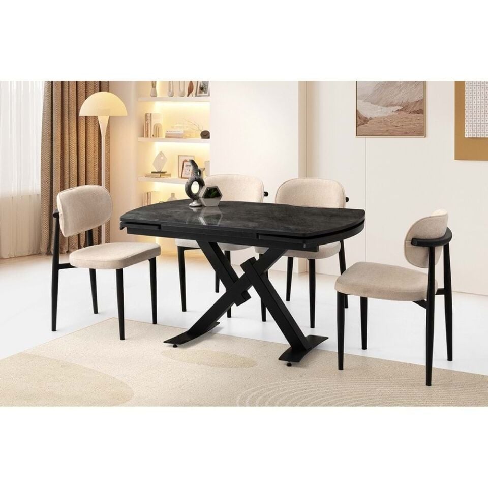 Mobilgen (Sadece Masa) Irony 130+52 Still Açılabilir Masa