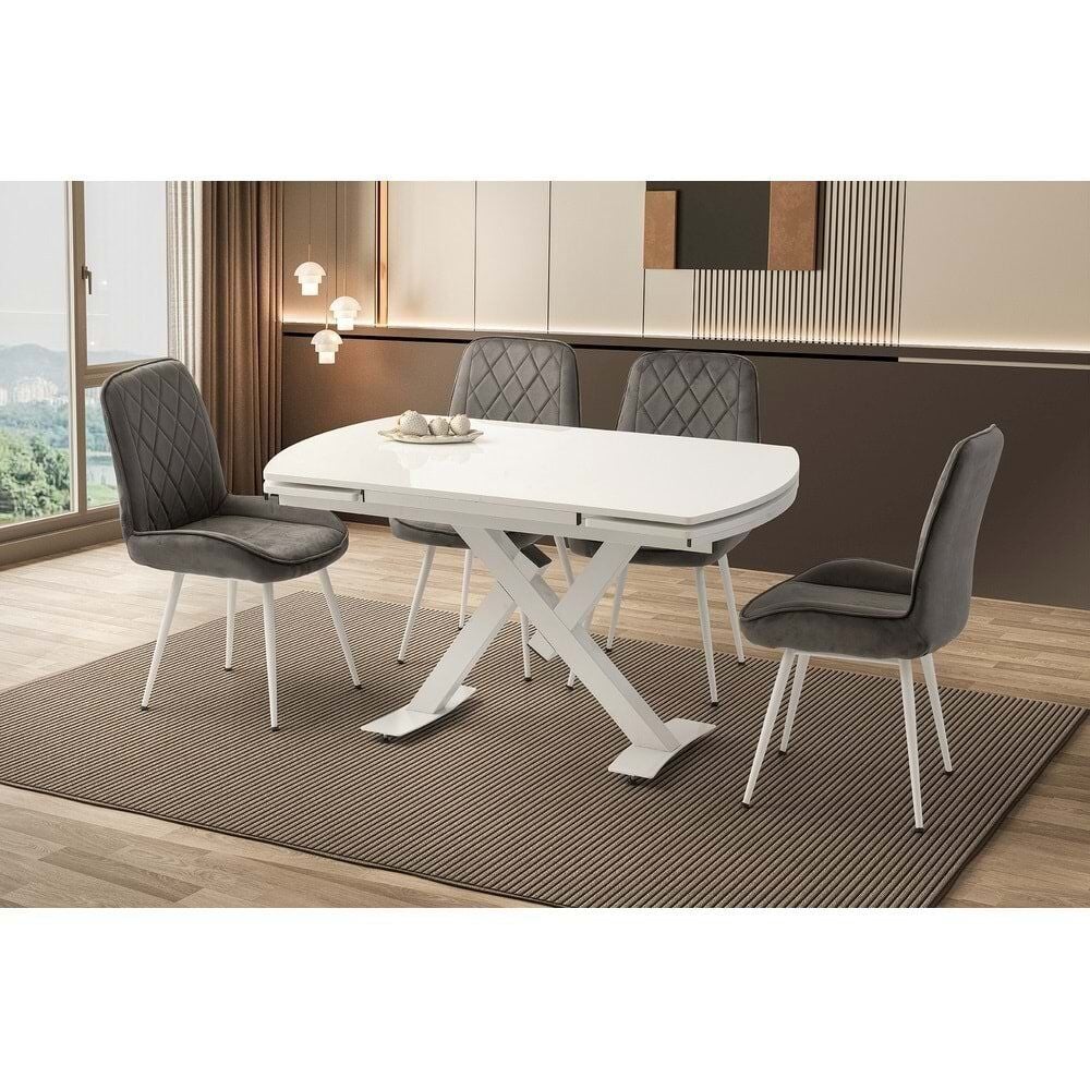 Mobilgen (Sadece Masa) Beyaz 130+52 Still HG Açılabilir Masa