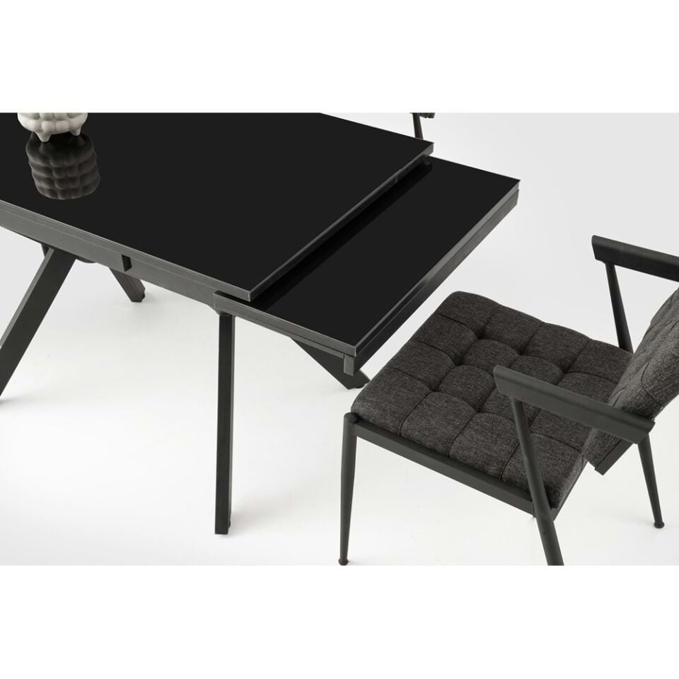 Mobilgen Irony 4 Adet Mine Sandalye 110+60 Petra HG Açılabilir Masa Takımı