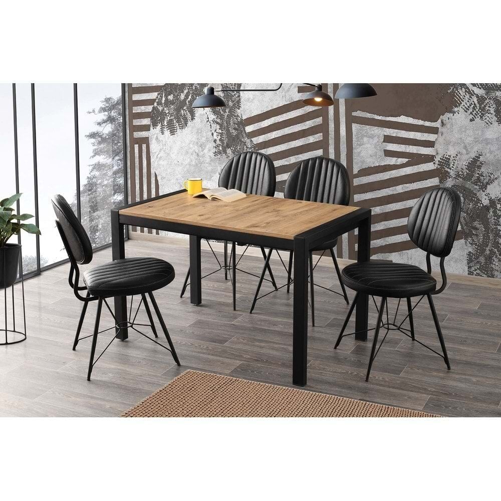 Mobilgen Diş Budak 4 Adet Ahtapot Sandalye 120+60 Tuğra Açılabilir Masa Takımı