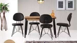 Mobilgen Diş Budak 4 Adet Ahtapot Sandalye 120+30*70 Silva Açılabilir Masa Takımı