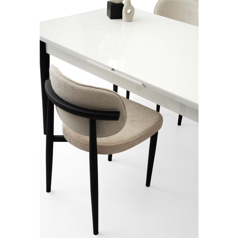 Mobilgen 4 Adet Siesta Sandalye 160+37 Kelebek Tekno kenar HG Açılabilir Masa Takımı