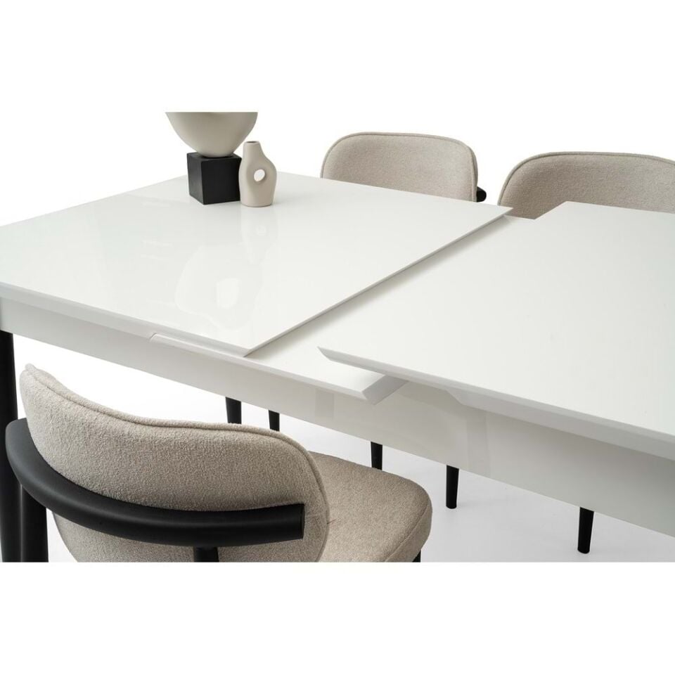 Mobilgen 4 Adet Siesta Sandalye 160+37 Kelebek Tekno kenar HG Açılabilir Masa Takımı