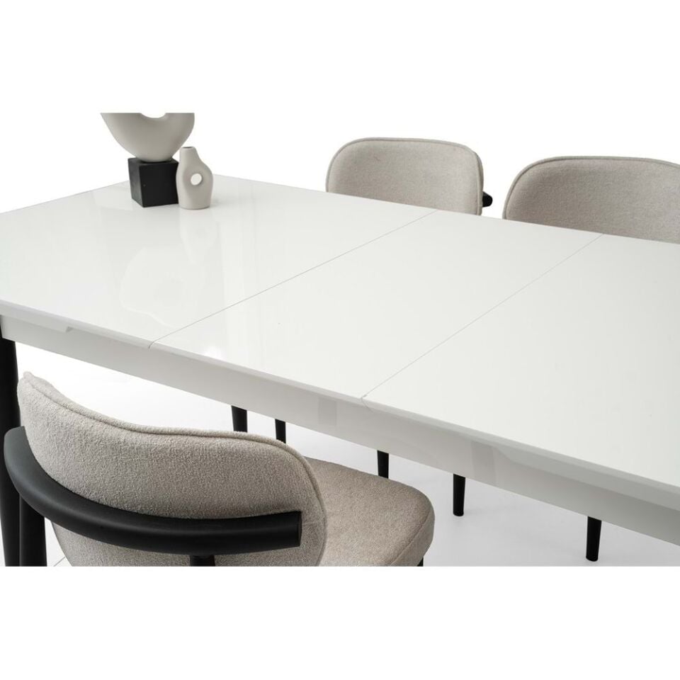 Mobilgen 4 Adet Siesta Sandalye 160+37 Kelebek Tekno kenar HG Açılabilir Masa Takımı