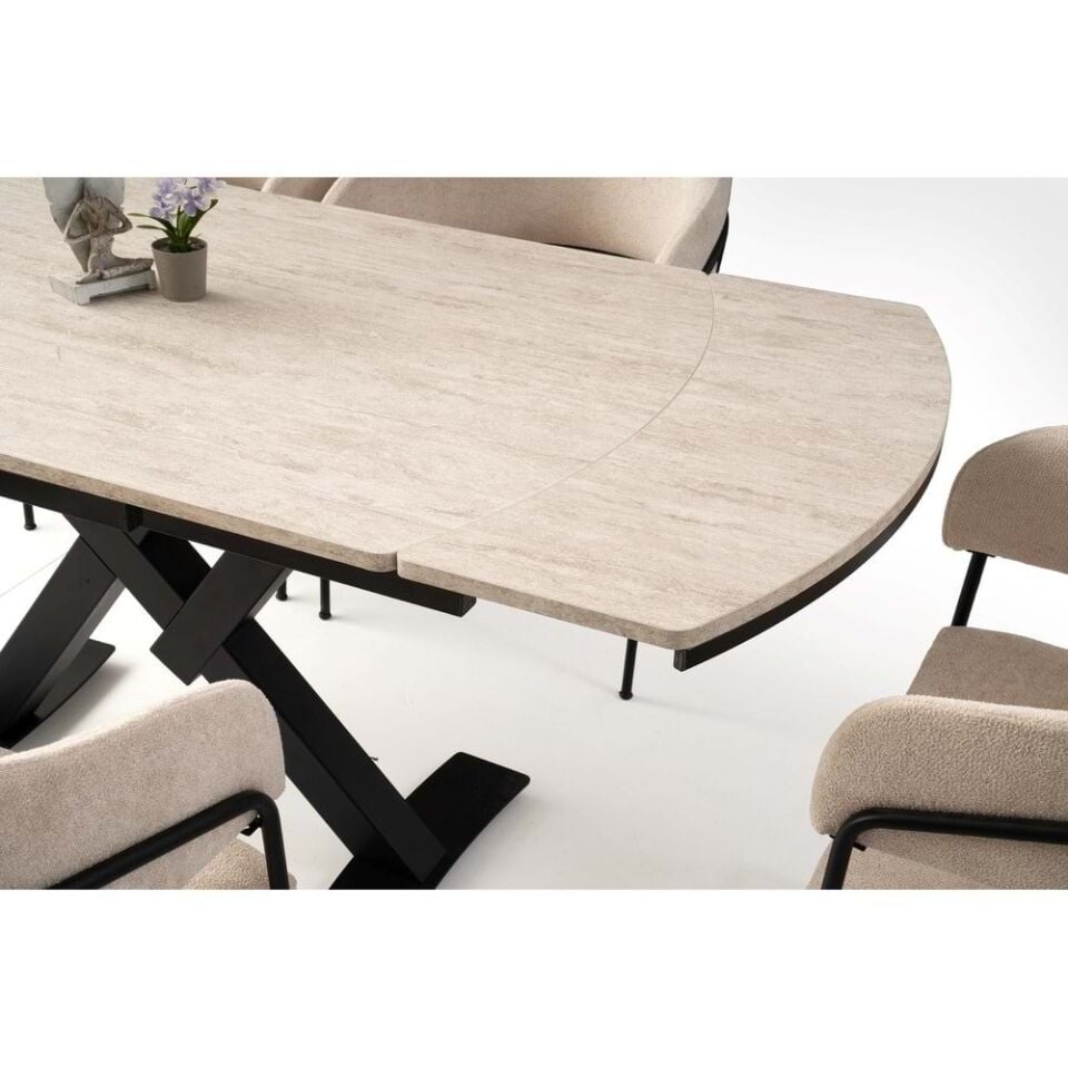 Mobilgen 4 Adet Evrim Sandalye 130+52 Still Açılabilir Masa Takımı