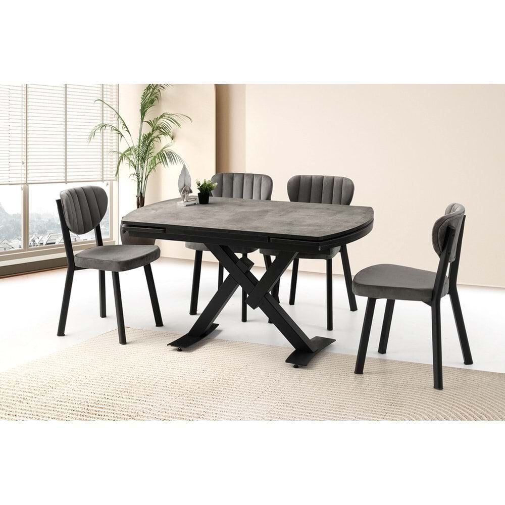 Mobilgen (Sadece Masa) Retro Gümüş 130+52 Still Açılabilir Masa