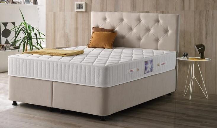 Beta Full Ortopedik AntiAlerjik 24 cm 150*200 Yatak- Baza- Başlık Seti