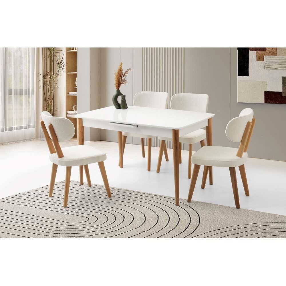 Mobilgen (Sadece Masa) 130+30 Milano HG Açılabilir Masa