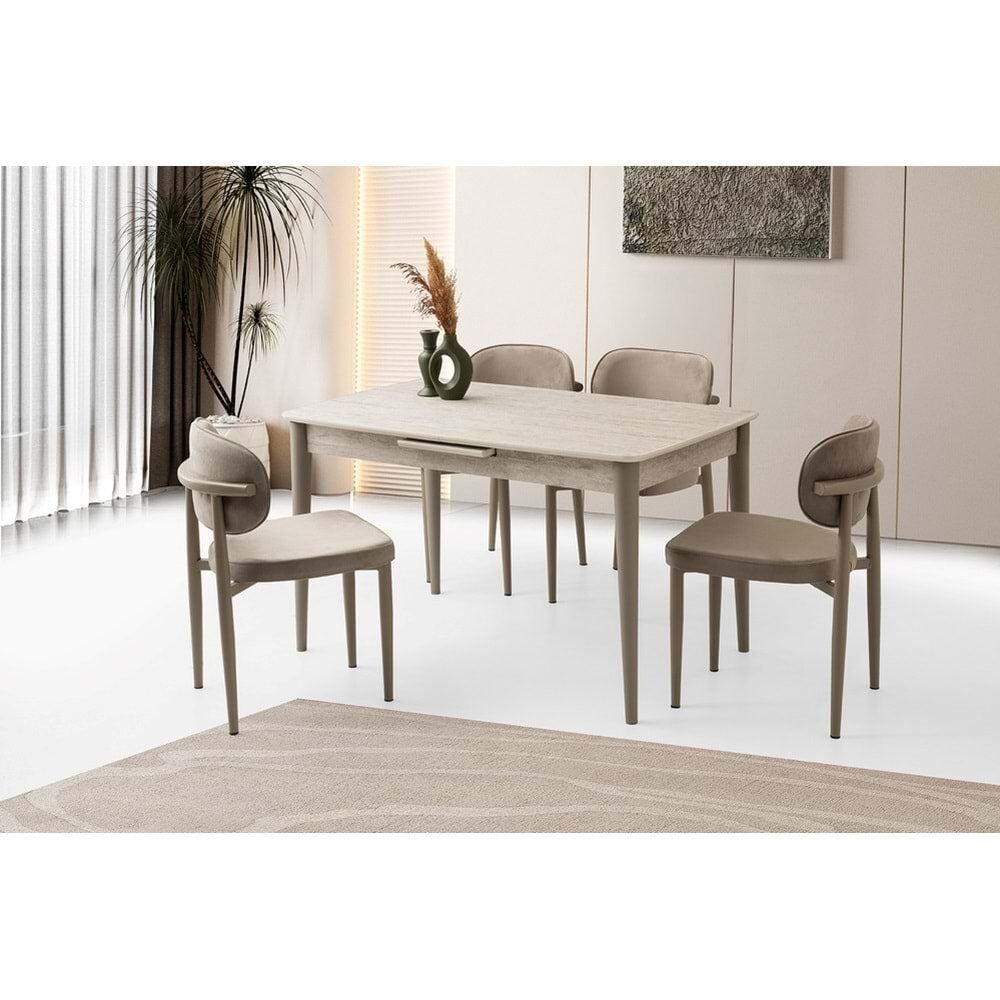 Mobilgen (Sadece Masa) 130+30 Milano Açılabilir Masa