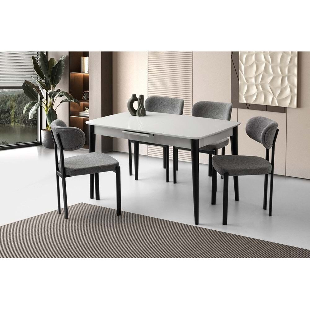 Mobilgen (Sadece Masa) Açık Gri 130+30 Milano HG Açılabilir Masa