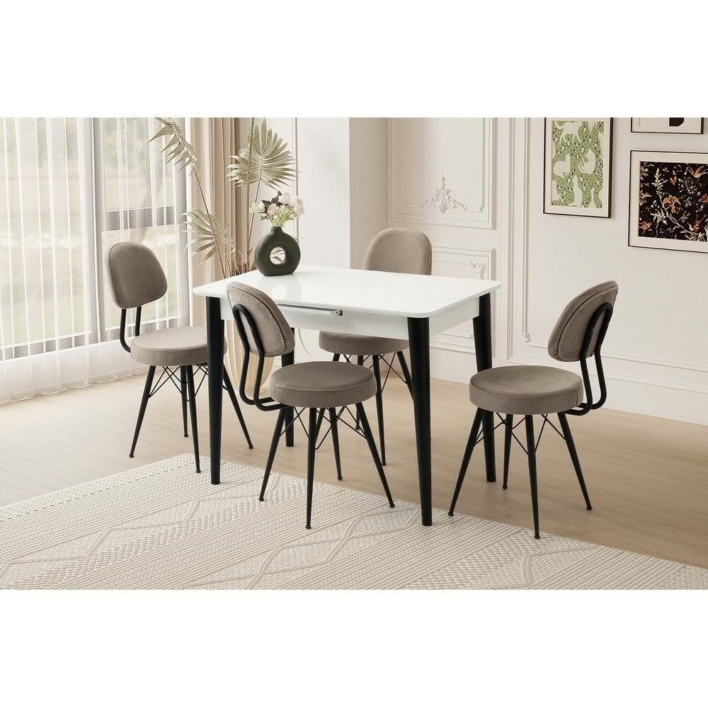 Mobilgen (Sadece Masa) Beyaz 100+25 Milano Açılabilir Masa