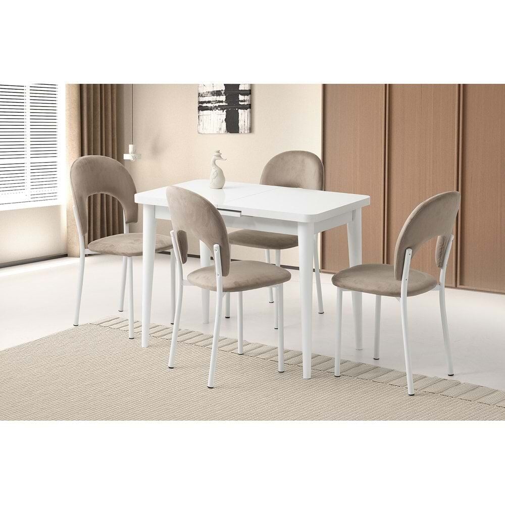 Mobilgen (Sadece Masa) Beyaz 100+25 Silva Açılabilir Masa