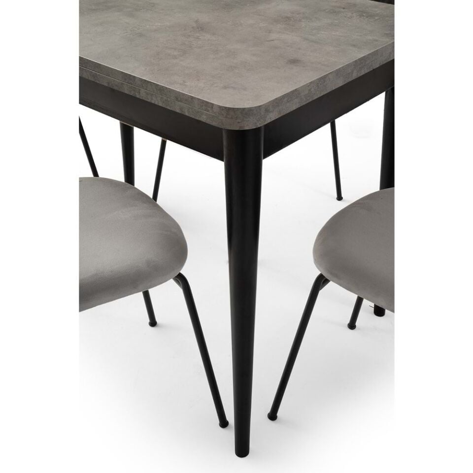 Mobilgen (Sadece Masa) Gümüş 65+65 Gonca Açılabilir Masa