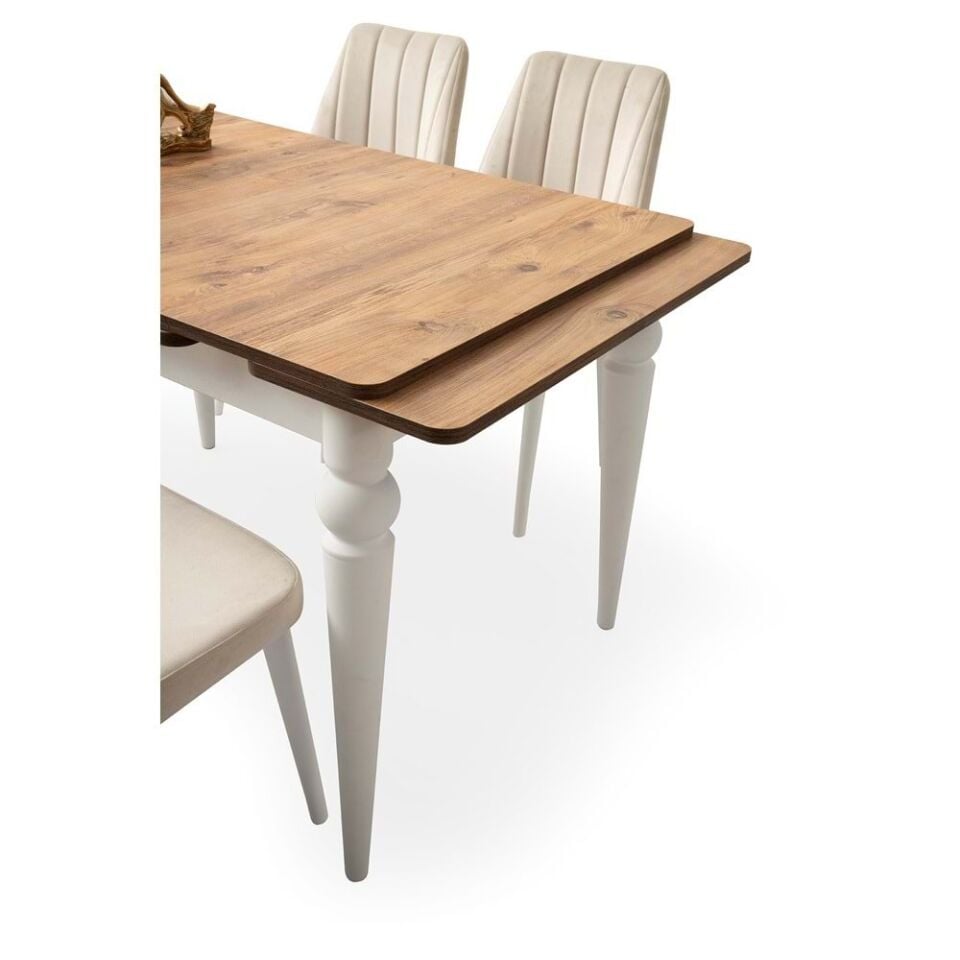 Mobilgen 4 Adet Sude Sandalye 120+60 Arda Açılabilir Masa Takımı