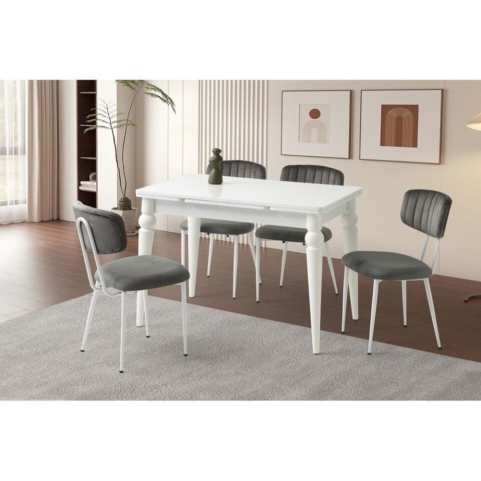 Mobilgen (Sadece Masa) Beyaz 110+60*70 Arda Açılabilir Masa