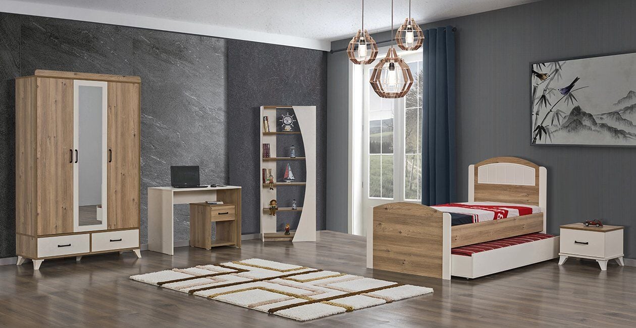 Dardason Defne 3 Kapılı Yavrulu Karyola Genç Odası Takımı