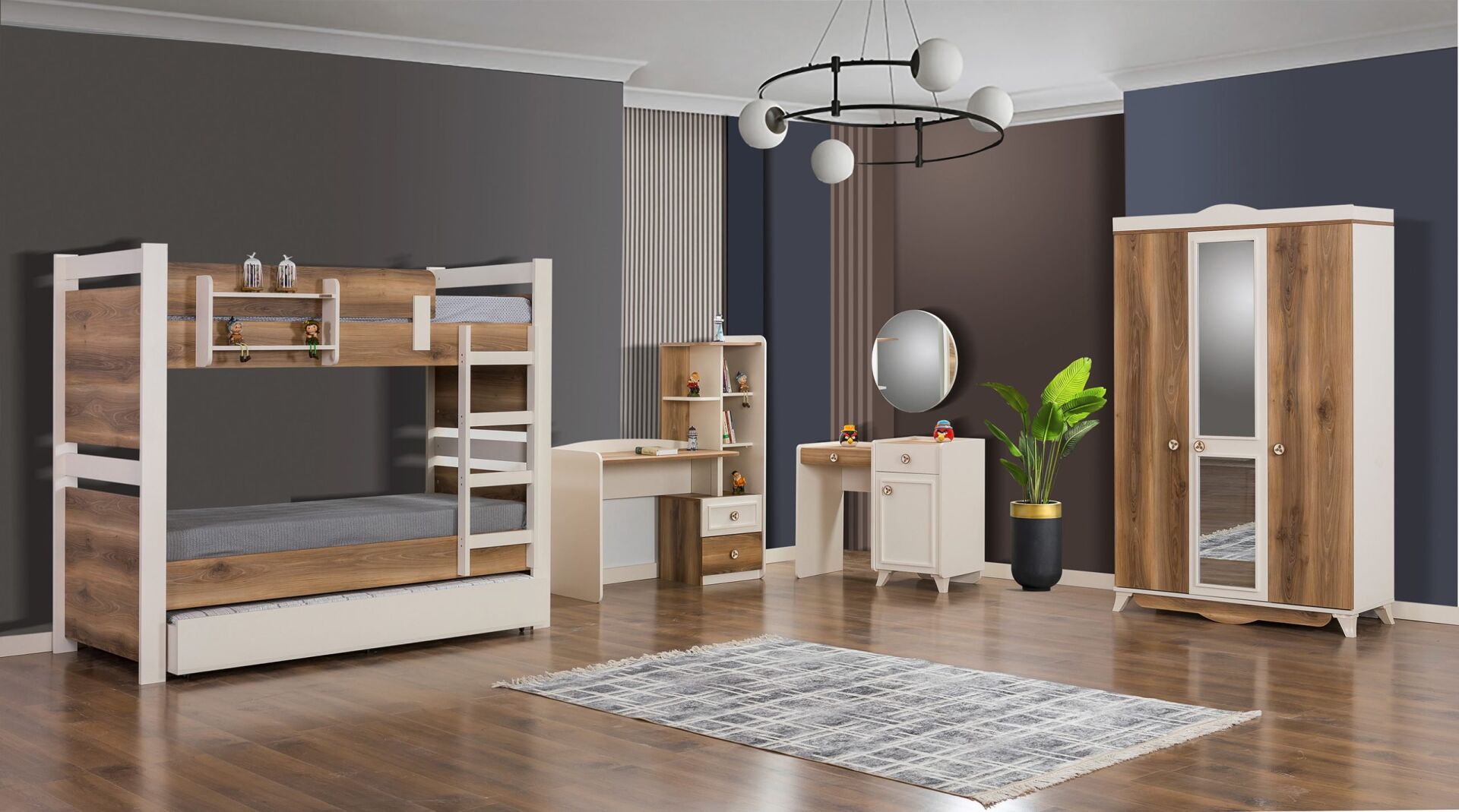 Dardason Irmak 3 Kapılı Yavrulu Ranza Genç Odası Takımı