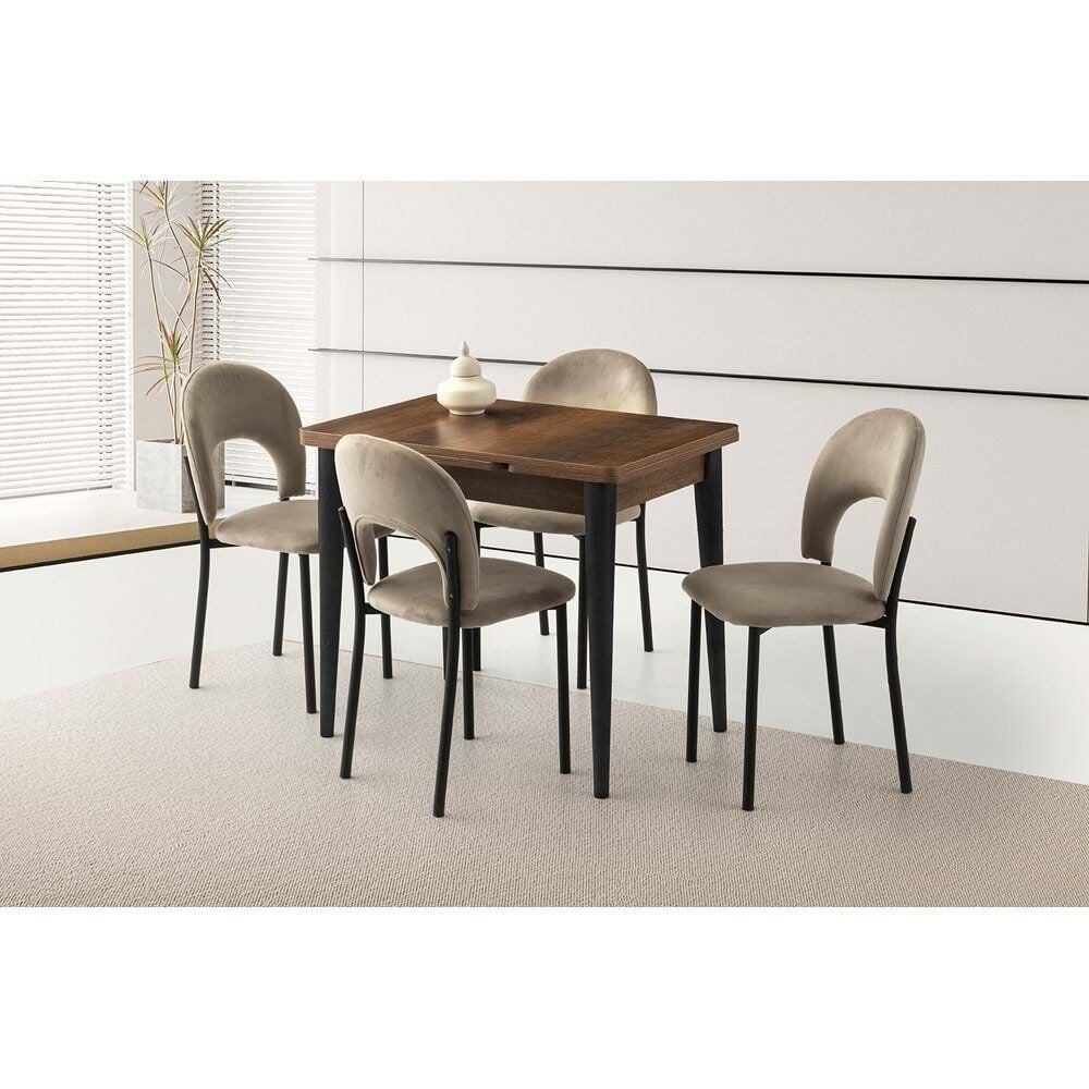 Mobilgen (Sadece Masa) Barok Ceviz 90+60*60 Arda Açılabilir Masa